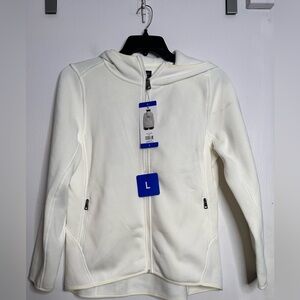 Andrew Marc Women's White Zip-Up Jacket. NWT. Large